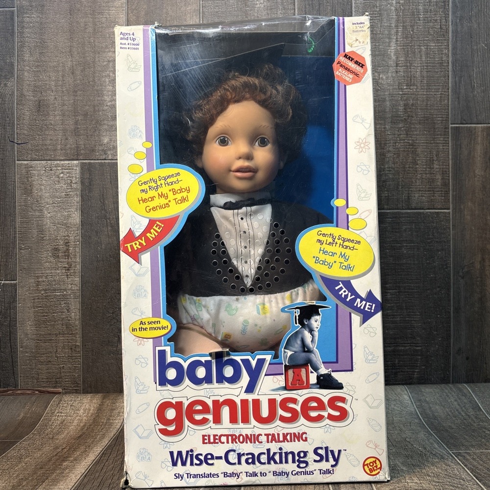 Vintage 1999 Baby Geniuses Wise-Cracking Sly Talking Doll New Sealed‎ Box Rare